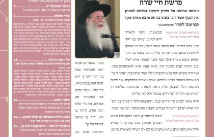 בטאון אספקלריה חודש חשון תשפ"ה